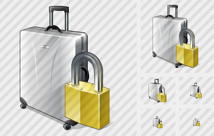 Road Bag Locked Symbol Road Bag Locked Symbol