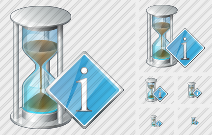 Sand Glass Info Symbol Sand Glass Info Symbol