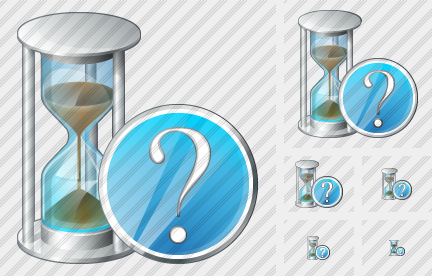 Sand Glass Question Symbol Sand Glass Question Symbol