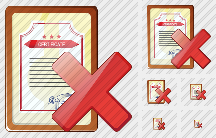 Sertificate Delete Symbol