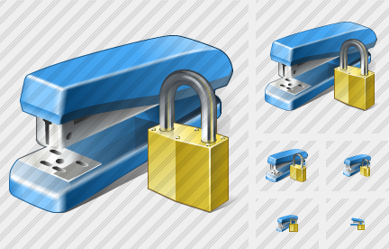 Stapler Locked Symbol