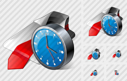 Icona Cravatta Orologio Icona Cravatta Orologio