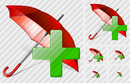 Umbrella Add Icon