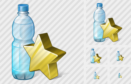Water Bottle Favorite Icon