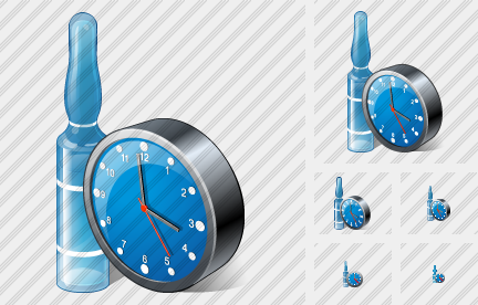 Ampoule Clock Icon