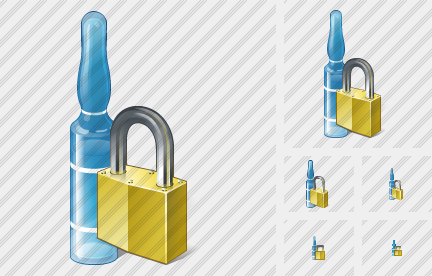 Icône Ampoule Locked