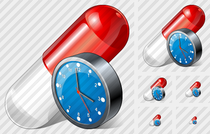 Capsule Clock Icon