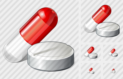 Capsule Tablet Icon Capsule Tablet Icon