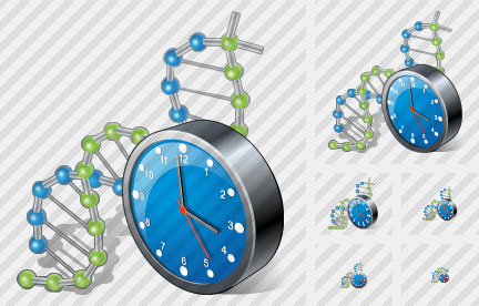 Icono Dna Clock Icono Dna Clock
