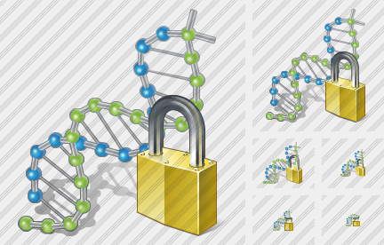 Icona Dna Bloccato