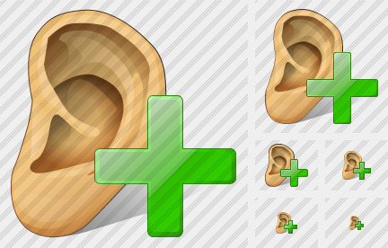 Ear Add Symbol