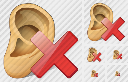 Ear Delete Symbol