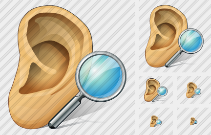 Ear Search Icon