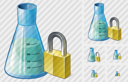 Flask Locked Symbol