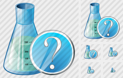 Icône Flask Question Icône Flask Question