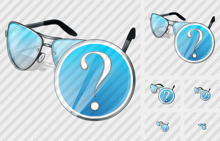 Icono Glasses Question Icono Glasses Question