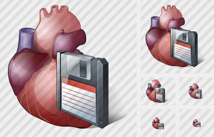 Icona Cuore Salva Icona Cuore Salva