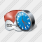 Braces Clock Icon