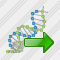 Icône Dna Export