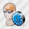 Head 3 Clock Icon