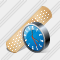 Plaster Clock Icon