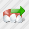 Rotated Tooth Export Icon