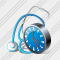 Stethoscope Clock Icon