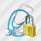 Stethoscope Locked Icon