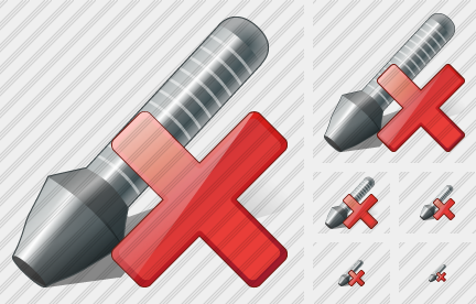 Icône Implant Screw Delete