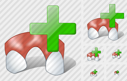 Icona Dente Mancante Aggiungi