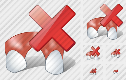 Missing Tooth Delete Icon Missing Tooth Delete Icon
