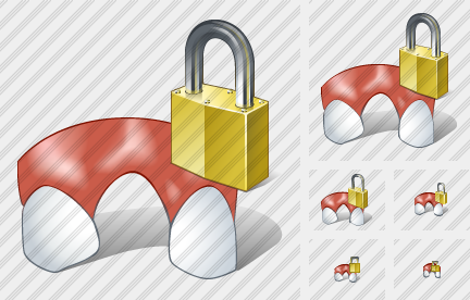 Missing Tooth Locked Icon Missing Tooth Locked Icon