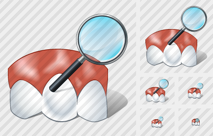 Normal Tooth Search 2 Icon Normal Tooth Search 2 Icon