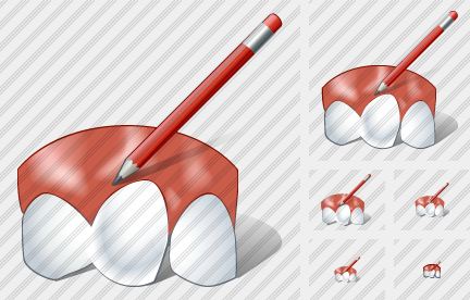 Rotated Tooth Edit Icon Rotated Tooth Edit Icon