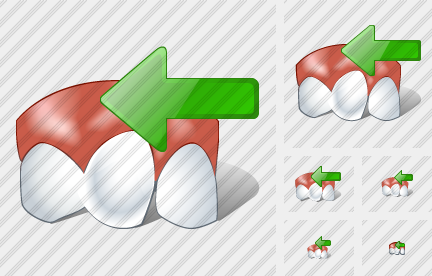 Rotated Tooth Import Icon Rotated Tooth Import Icon