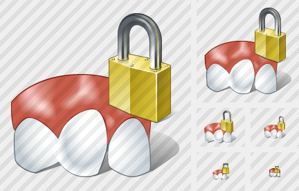 Icona Dente Spostato Bloccato