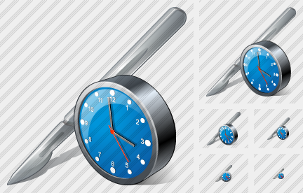 Scalpel Clock Icon