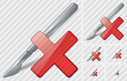 Scalpel Delete Icon