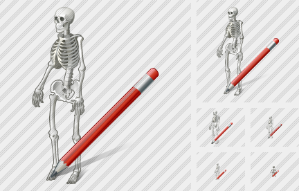 Icône Skeleton Edit Icône Skeleton Edit
