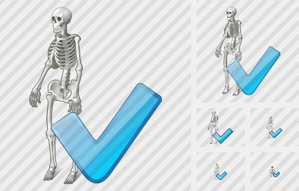Icône Skeleton Ok Icône Skeleton Ok