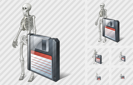 Icône Skeleton Save Icône Skeleton Save