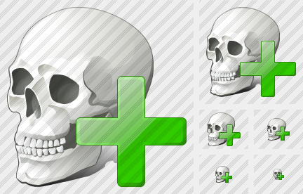 Skull Add Symbol