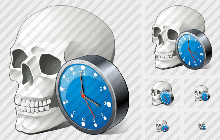 Icône Skull Clock