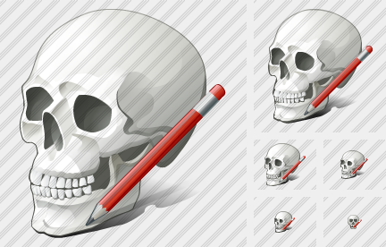 Skull Edit Icon Skull Edit Icon