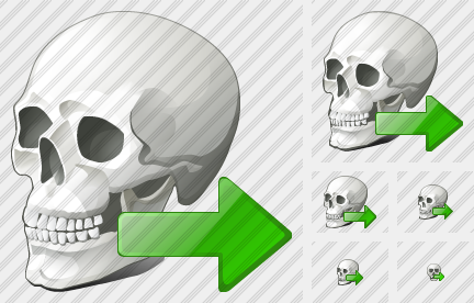 Skull Export Icon Skull Export Icon