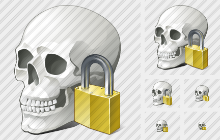 Icône Skull Locked