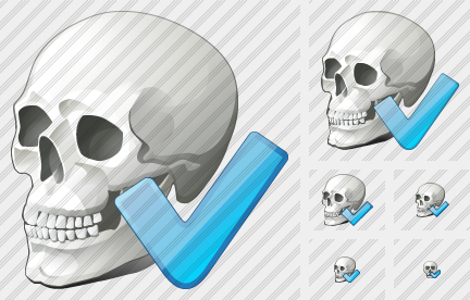 Skull Ok Icon