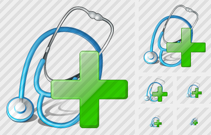 Stethoscope Add Icon