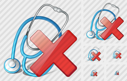 Stethoscope Delete Icon