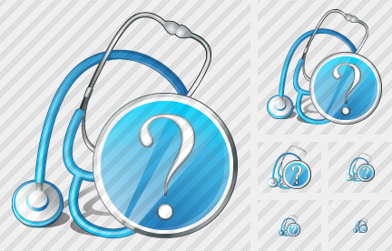 Icono Stethoscope Question Icono Stethoscope Question